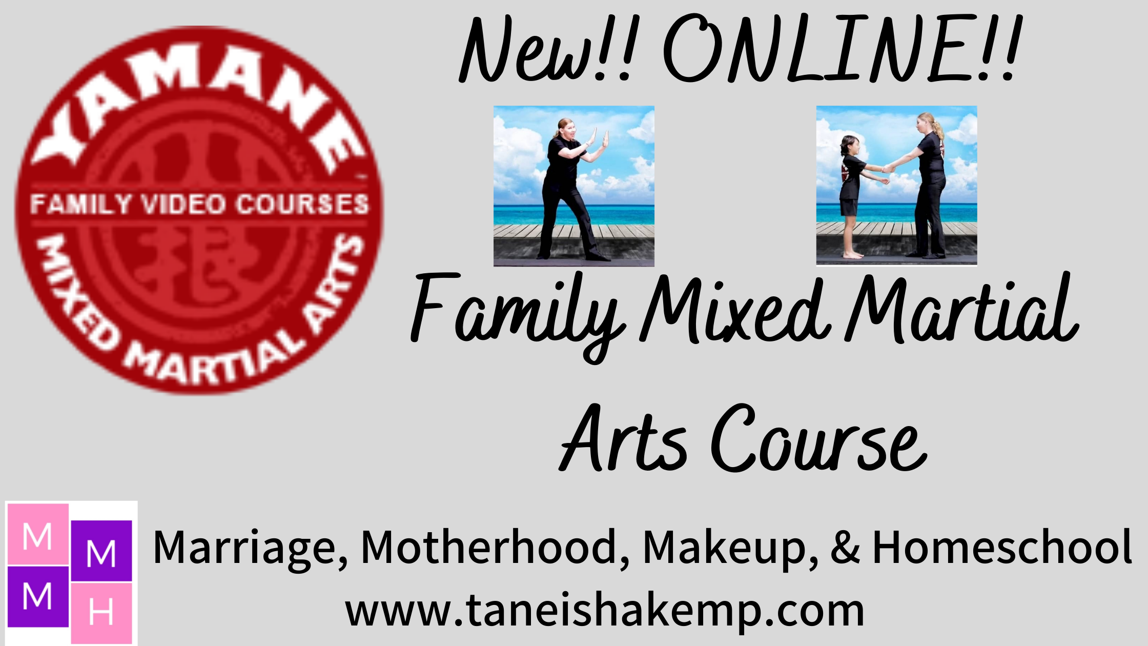 New!! ONLINE!! Family Mixed Martial Arts Course